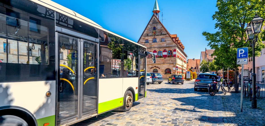 Bus in Lauf an der Pegnitz in Bayern.