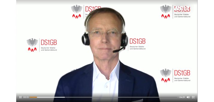 Screenshot des Videointerviews Dr. Gerd Landsberg mit WELT