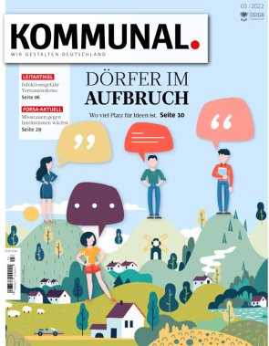 Titel der Ausgabe Nr. 3 2022 der Zeitschrift KOMMUNAL